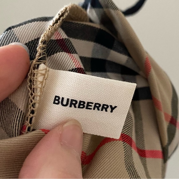 Brand New Burberry Nova Check Print Plaid Drawstring Travel Pouch Makeup Bag - Picture 6 of 8